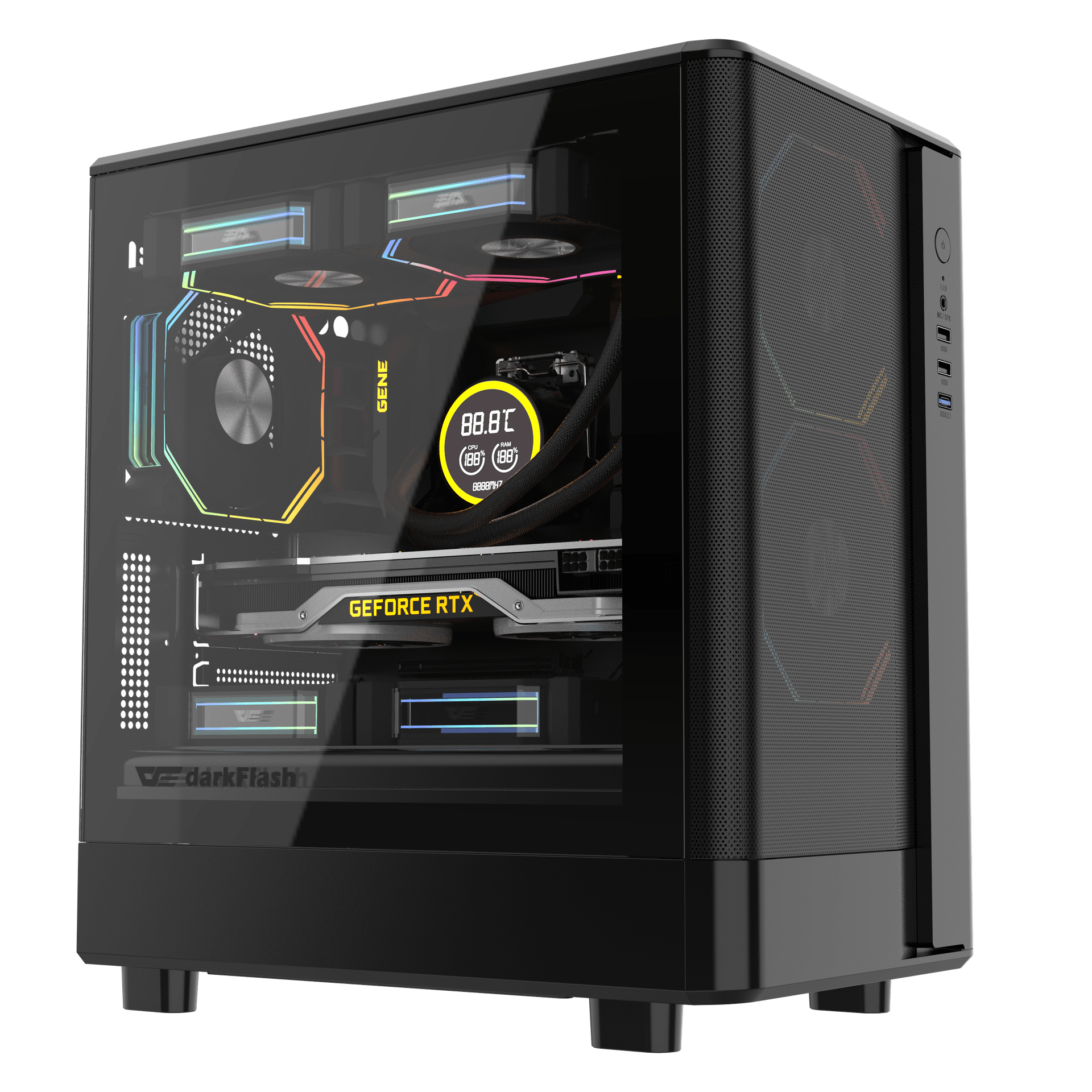 Vỏ case DARK FLASH DB330M BLACK MESH